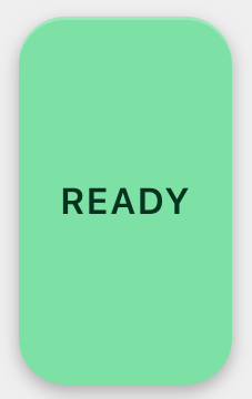 Lap button in green READY state, ready mode armed