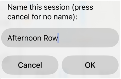 Name this session dialog